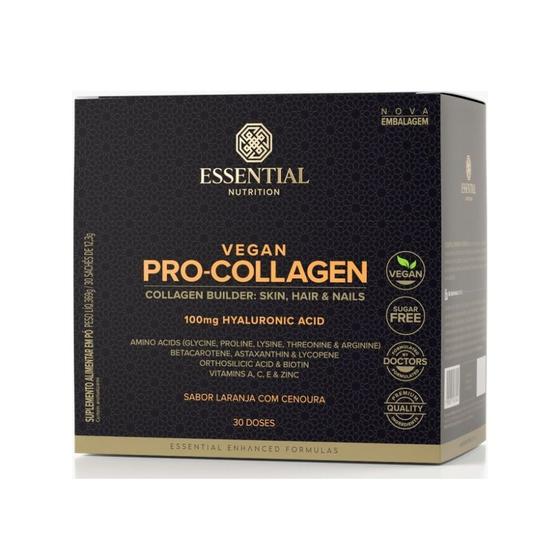 Imagem de Vegan Pro Collagen Display (30 sachês de 12,3g) - Sabor: Laranja c/ Cenoura