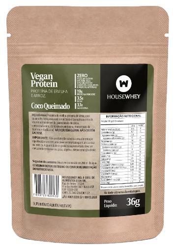 Imagem de Vegan Protein Coco Queimado Sachê Housewhey 36g