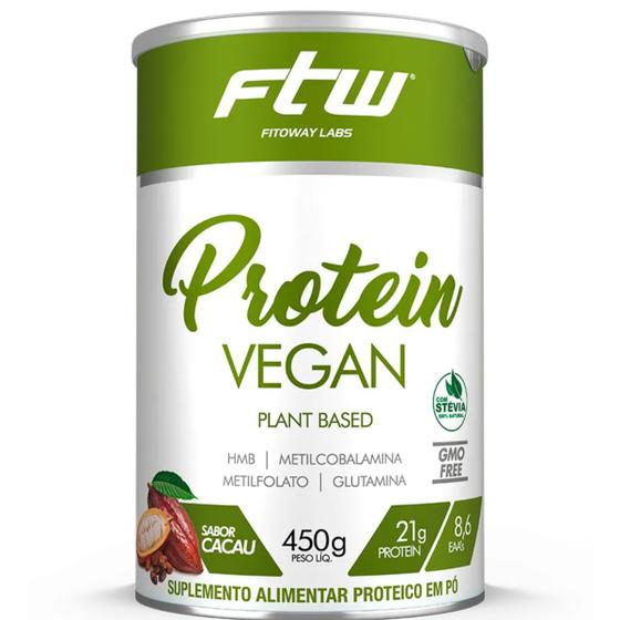 Vegan Protein Whey Vegano Plant Based Ftw Clinical 450g Whey Protein