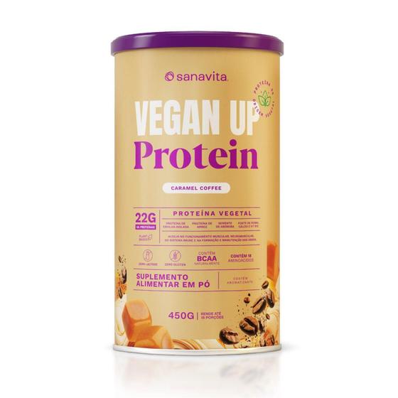 Imagem de VEGAN UP - CARAMEL COFFEE. 450g  15 doses - Sanavita