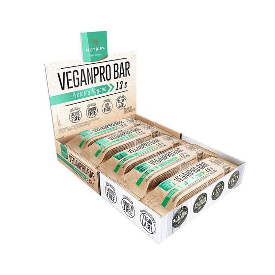 Veganpro Bar Baunilha Nibs - Nutrify 10 Un. Imagem de Veganpro Bar Baunilha Nibs - Nutrify 10 Un.