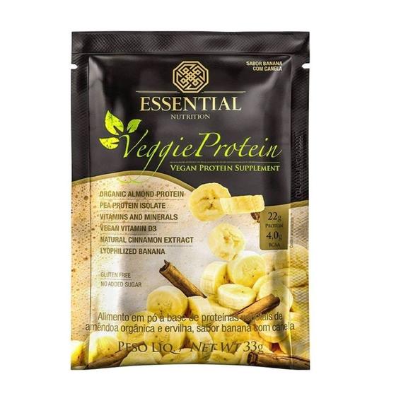 Imagem de Veggie Protein Banana com Canela Sachê (33g) - Sabor: Banana c/ Canela