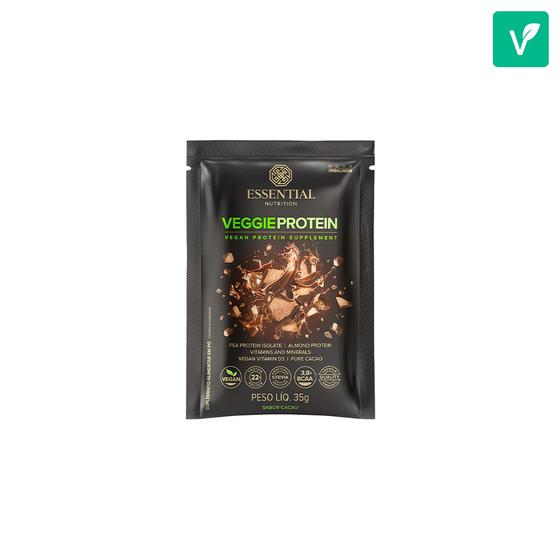 Imagem de Veggie Protein Essential Nutrition (sachê) Cacao