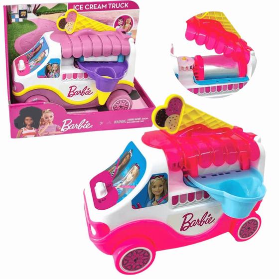 Imagem de Veiculo Caminhao de Sorvete da Barbie Fun F01544