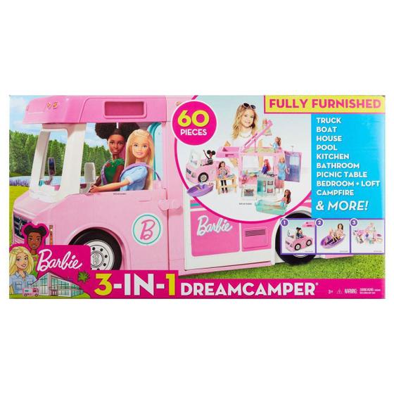 Imagem de Veículo E Playset Trailer Dos Sonhos Barbie Acampamento