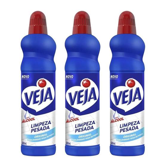 Imagem de Veja Gold Limpeza Pesada Original 500Ml Kit 3