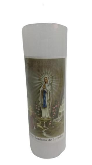 Imagem de Vela 7 Dias 260G Nossa Senhora De Lourdes Kit Com 10