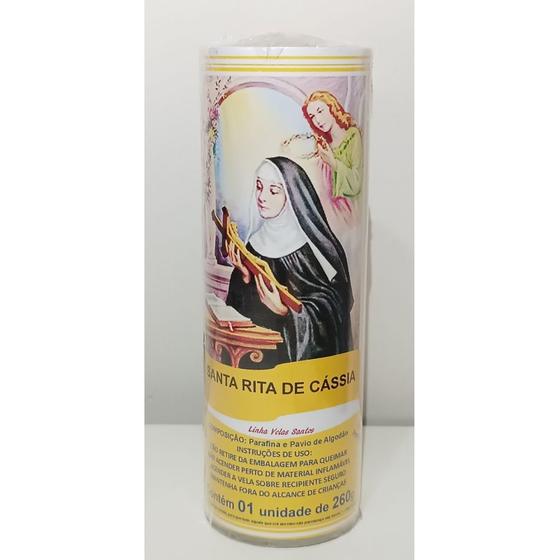 Imagem de Vela 7 dias (Votiva) Santa Rita de Cássia 260g 100% Parafina