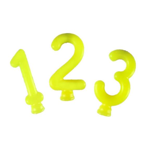 Imagem de Vela Amarelo Neon - 01 Unidade - Festcolor - Rizzo Número: 9