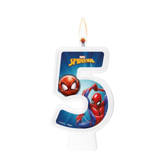 Vela Aniversário Homem Aranha Número Menor preço em Vela Aniversário Homem Aranha Número