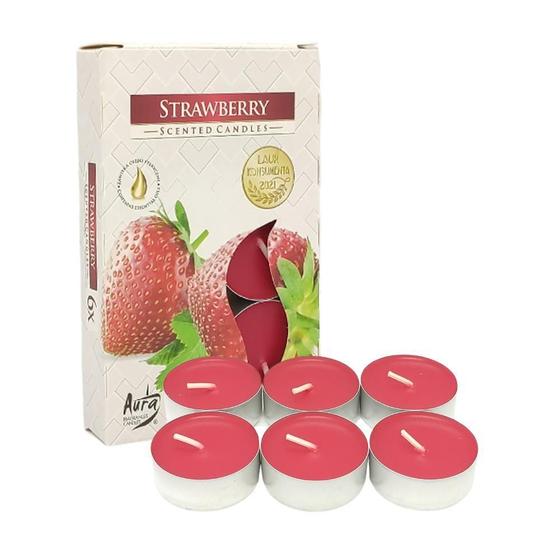 Imagem de Vela Aromática Com 6 Unidades - Strawberry