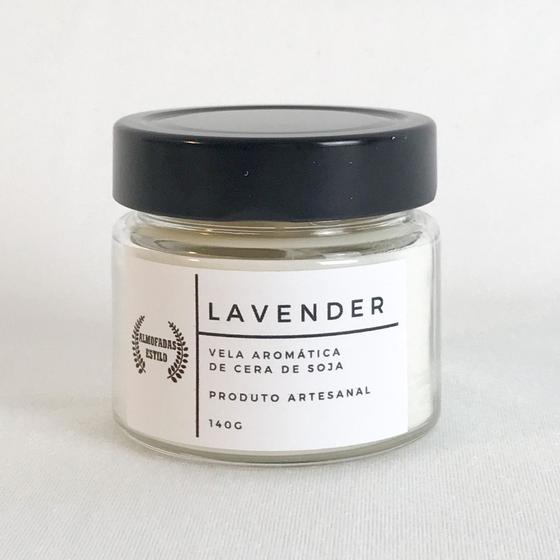 Imagem de  vela aromática de cera de soja - lavender