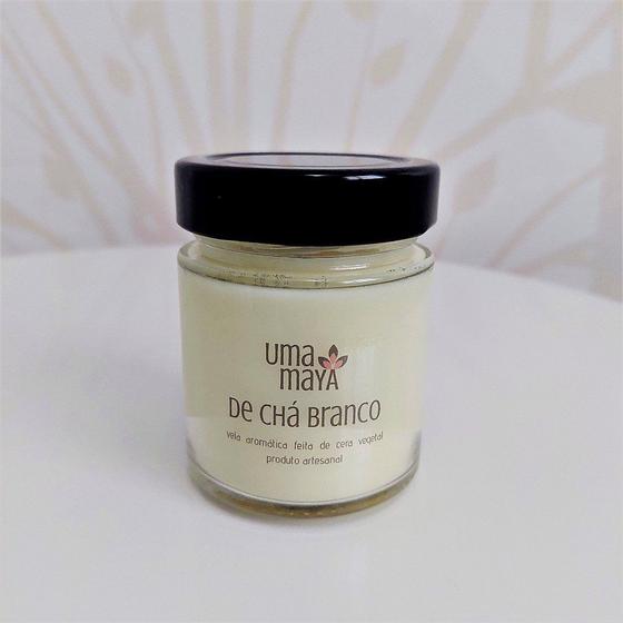 Imagem de Vela Aromática de Chá Branco 100g wood