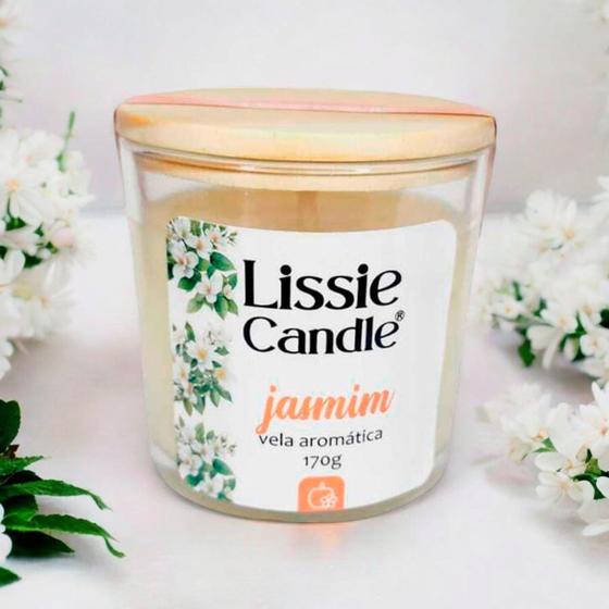 Imagem de Vela Aromática Jasmim 170g - Lissie Candle