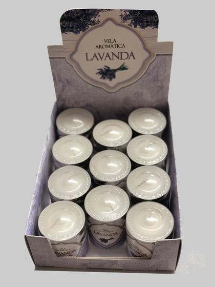 Imagem de Vela Aromática Lavanda 24 Unidades 130g 100% Nacional