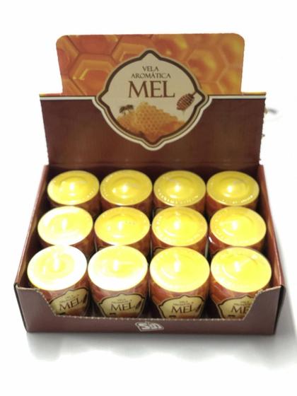 Imagem de Vela Aromática Mel 12 Unidades 130g 100% Nacional