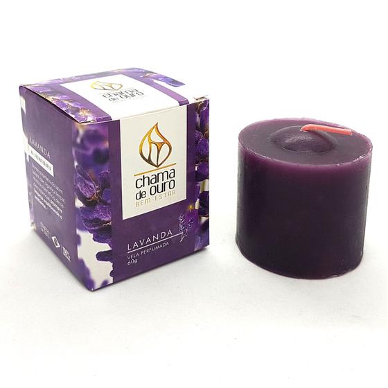 Imagem de Vela Aromática Perfumada Vela Decorativa Lavanda 60g