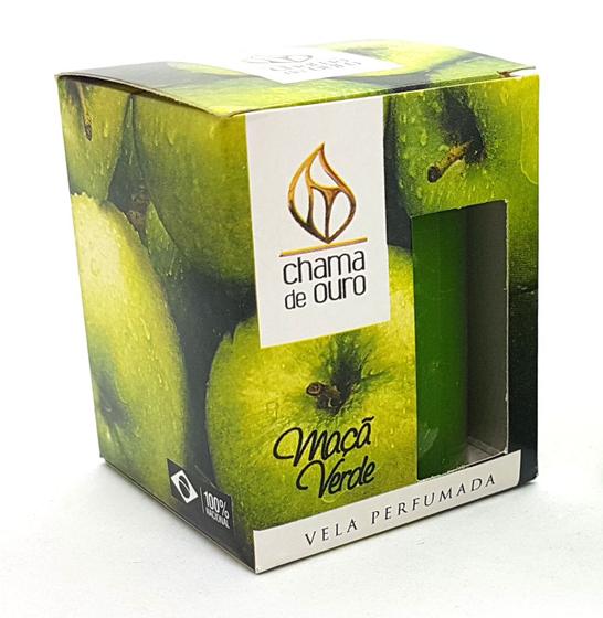 Imagem de Vela Aromática Perfumada Vela Decorativa Maçã Verde 60g