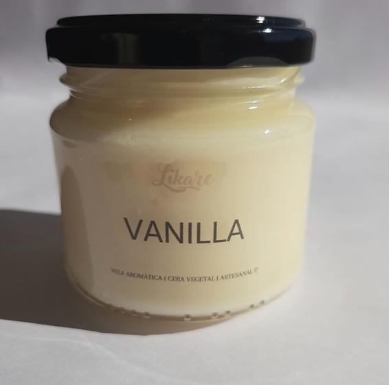 Imagem de Vela Aromática Vegetal Perfumada Vanilla 140g no Pote Likare