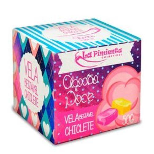 Imagem de Vela Beijável Algodão Doce Para Massagem De Chiclete 50G