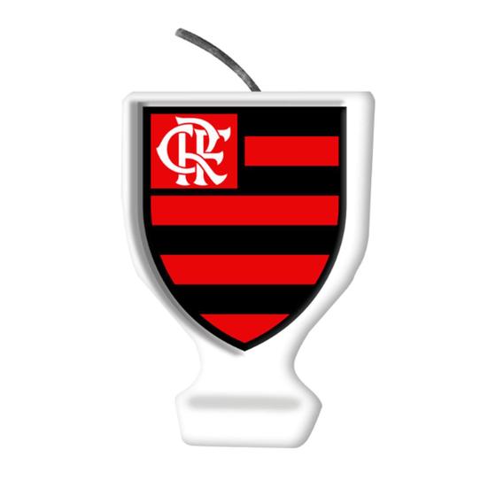 Imagem de Vela de Aniversário Festa Emblema Flamengo - Festcolor