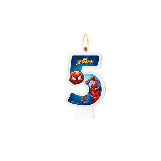 Vela De Aniversário Homem Aranha Números Pavio Magico. Menor preço em Vela De Aniversário Homem Aranha Números Pavio Magico.