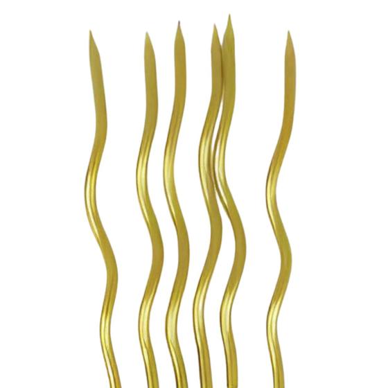 Imagem de Vela de Aniversário Metalizada Espiral - Dourado