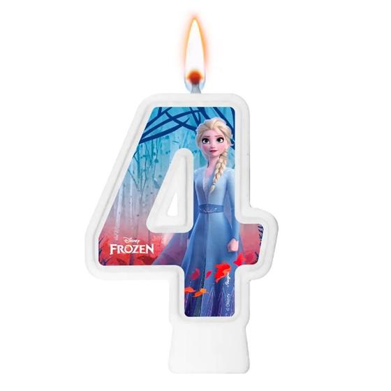 Imagem de Vela De Aniversário Numeral Frozen Elsa ul N 4