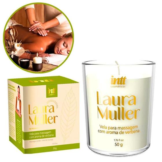 Imagem de Vela de Massagem com óleos Essenciais Linha Laura Muller Intt