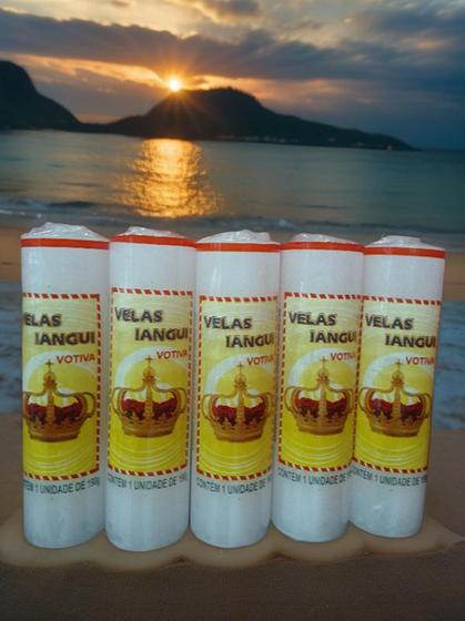 Imagem de Vela de sete dias 190grs iangui kit com 5 unidades