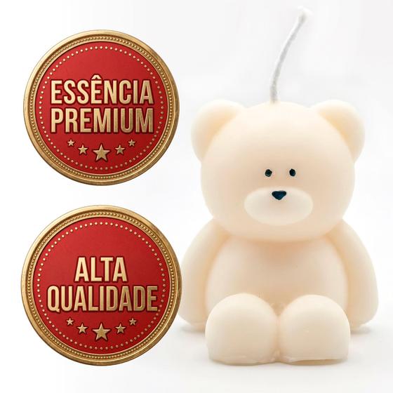 Vela de Ursinho Aromatica Premium sem Parafina Perfumada  Presentes  Lembrancinhas