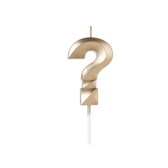 Imagem de Vela Design Números Dourado - SilverFestas