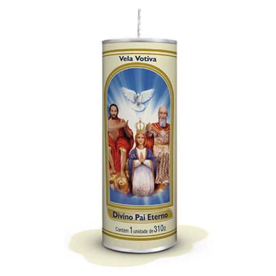 Vela divino pai eterno n 5 24 pacote com 8 unidades 13gr zupp Velas e Acessórios Magazine