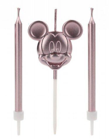 Imagem de Vela Mickey Rosto Rose Gold Disney - Rizzo