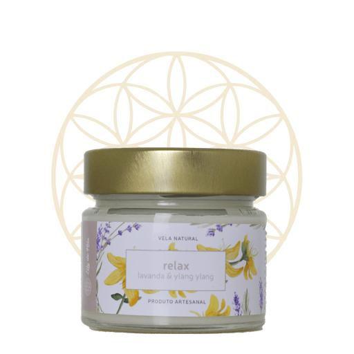 Imagem de Vela Natural Relax - Lavanda &amp Ylang Ylang - 180ml