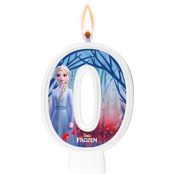 Imagem de Vela Numeral Frozen II Número 0 - Regina