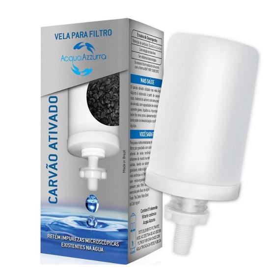 Vela Para Filtro Barro Refil Gravidade Carvão Ativado AcquaAzzurra Cerâmico Menor preço em Vela Para Filtro Barro Refil Gravidade Carvão Ativado AcquaAzzurra Cerâmico