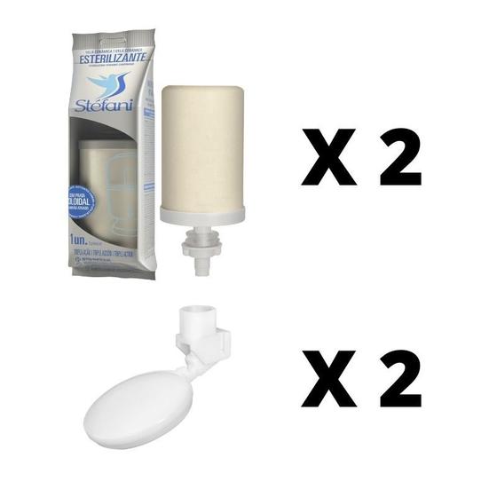 Vela para Filtro de Barro Stefani Tripla Ação 02 unidades e 02 Boias Menor preço em Vela para Filtro de Barro Stefani Tripla Ação 02 unidades e 02 Boias