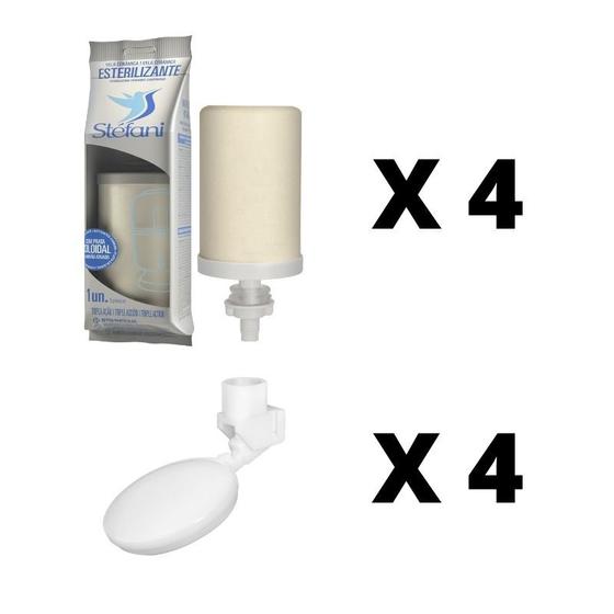 Vela para Filtro de Barro Stefani Tripla Ação 04 unidades e 04 Boias Menor preço em Vela para Filtro de Barro Stefani Tripla Ação 04 unidades e 04 Boias