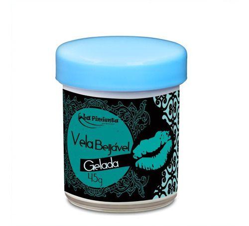 Imagem de Vela Para Massagem Beijável Ice Menta Gelada Sensual Sedução Aromatica Hidratante 50g La Pimienta