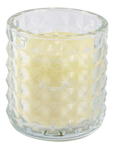 Imagem de Vela Perfumada Aromática Decorativa Copo De Vidro Branco