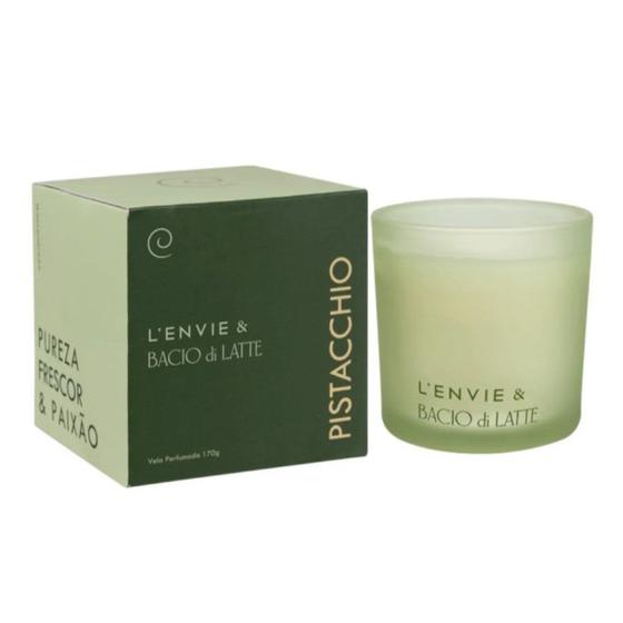 Imagem de Vela Perfumada Bacio di Latte Pistacchio Lenvie 170 g