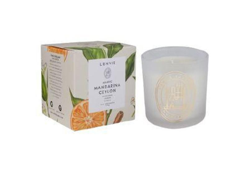 Imagem de Vela perfumada mandarina ceylon arabesc - 210g lenvie - L'envie