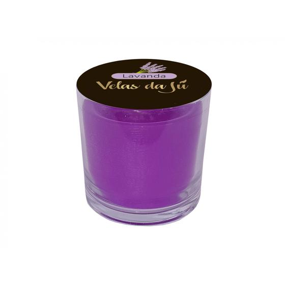 Imagem de Vela Perfumada No Copo De Vidro 265ml Com Aroma De Lavanda