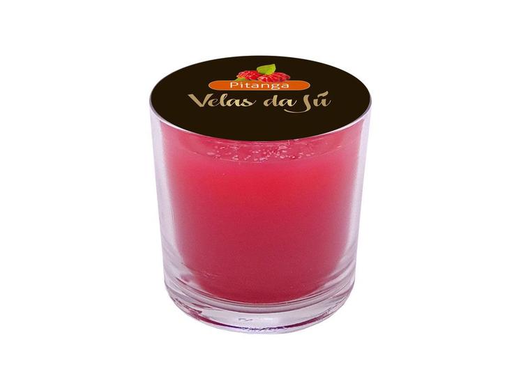 Imagem de Vela Perfumada No Copo De Vidro 265ml Com Aroma De Pitanga