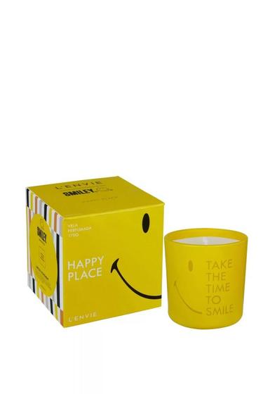 Imagem de Vela perfumada smiley happy place - 170g lenvie