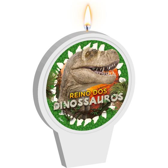 Imagem de Vela Plana Mêsversário Festa Dinossauro Aniversário