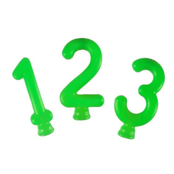 Imagem de Vela Verde Neon  - 01 Unidade - Festcolor - Rizzo Número: 8