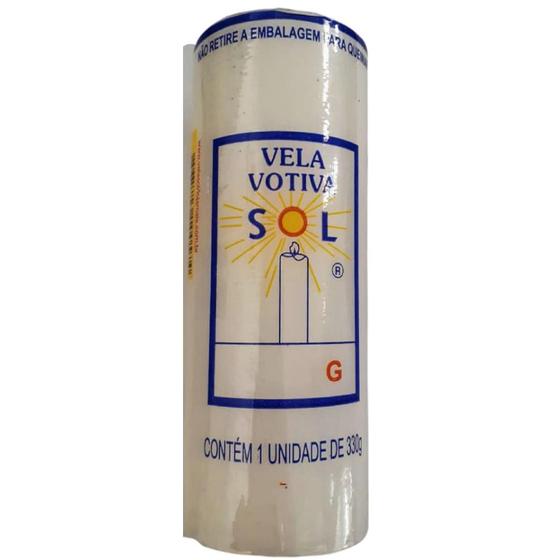 Imagem de Vela Votiva Grossa - 7 Dias - 330 G - Kit de 12 Velas