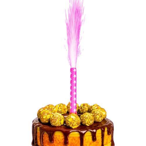 Imagem de Vela Vulcão Cascata festa bolo aniversário comemorações